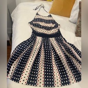 Halter satin dress worn once